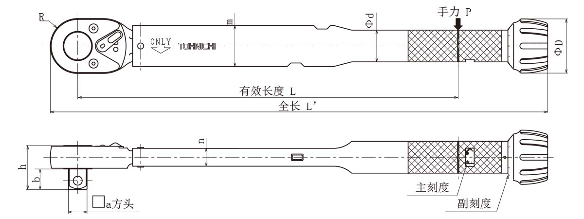 東日賽車(chē)扭力扳手示意圖